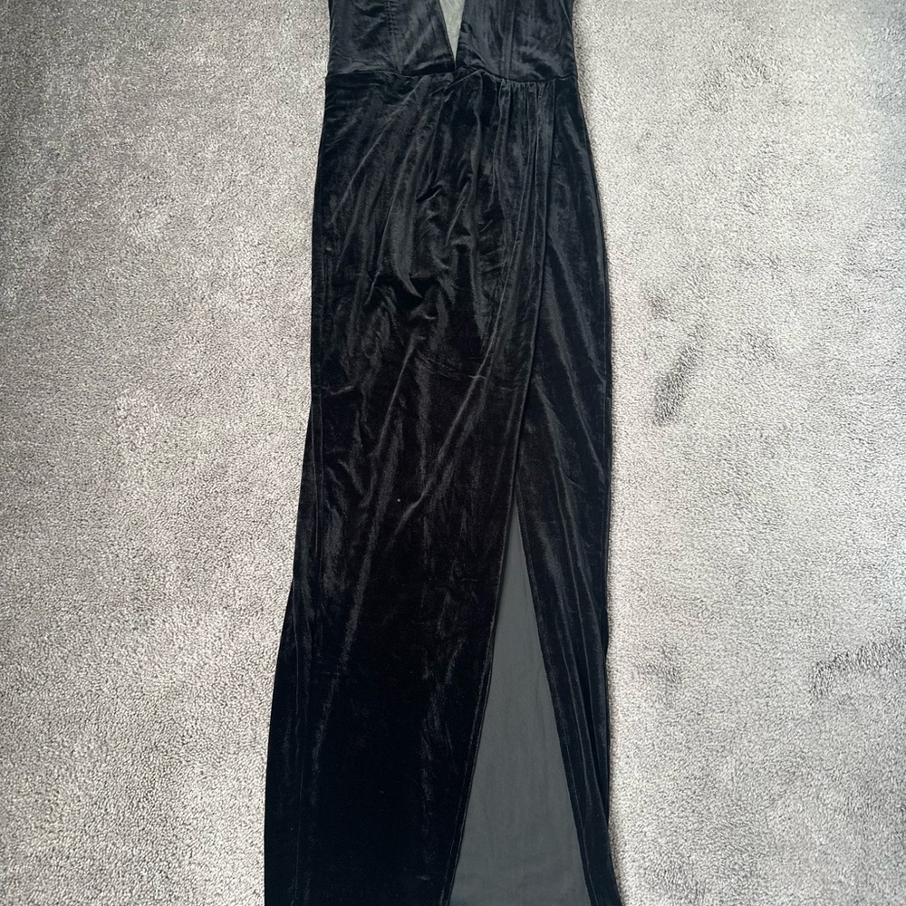 Lulu's Velvet Maxi Dress - Gem